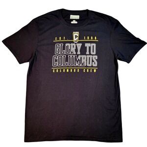 Columbus Crew SC Glory to Columbus Est 1996 Black T Shirt Men's Large MLS